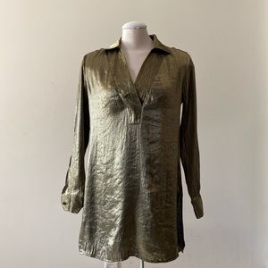 Ciel&Neige sheer copper metallic tunic